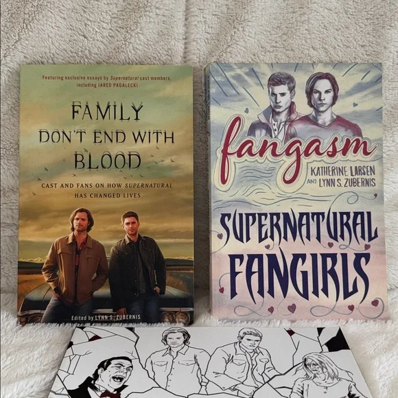 Supernatural Lot of 3 Books Family Don't End With Blood Fangasm Coloring Book - Picture 2 of 16